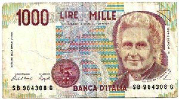 Italija. 1000 lyrų ( 1990 ) VF